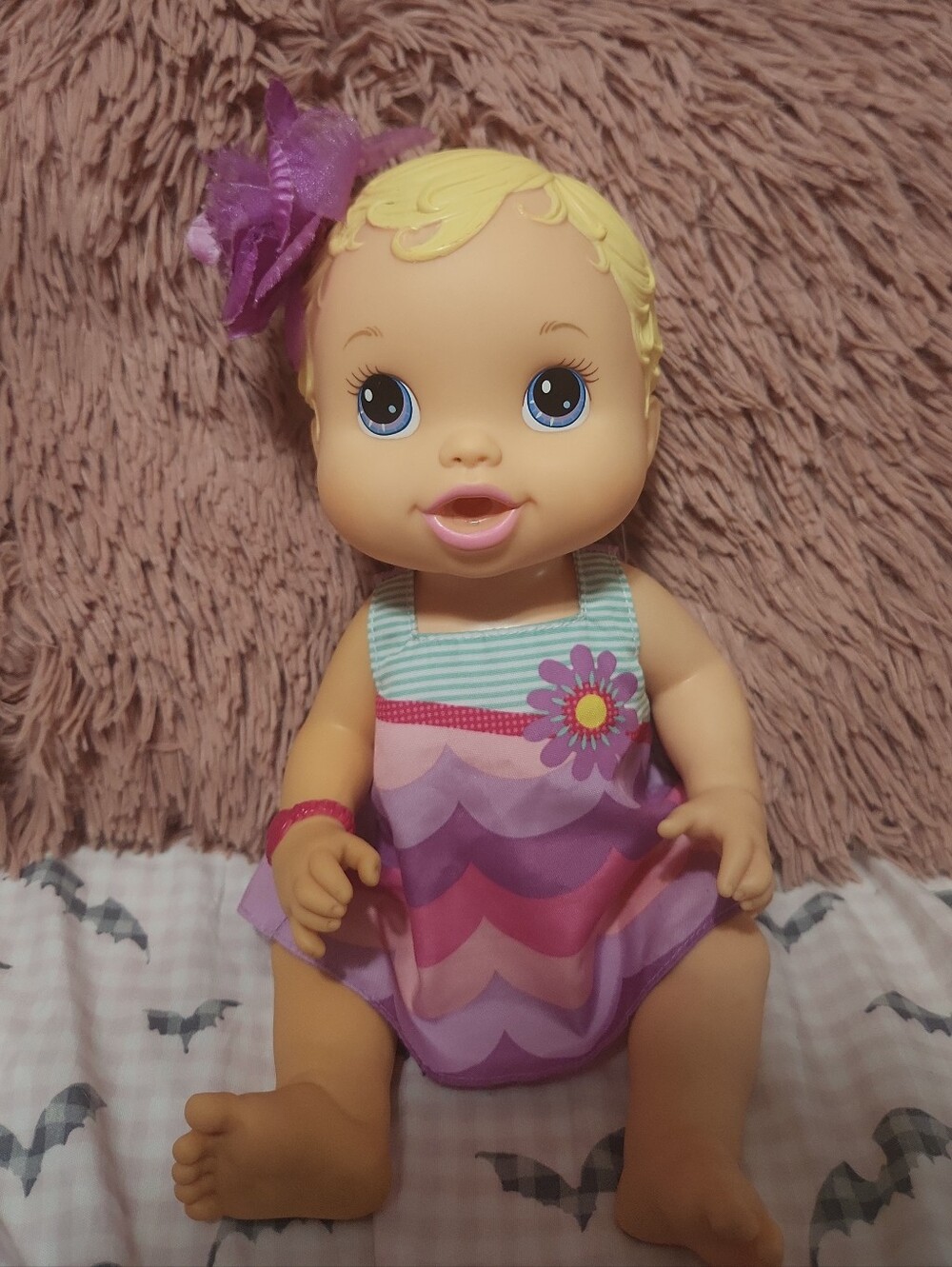 2012 Baby Alive Bitsy Burpsy Doll Original Dress Hasbro